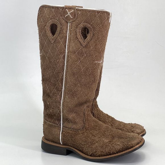 Twisted X Western Boots CBK0004 Junior Kids Size‎ 12M Brown Distressed (F10) - Picture 1 of 12
